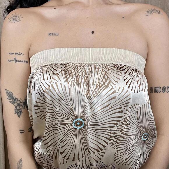 Strapless Cream Top - Picture 3 of 7